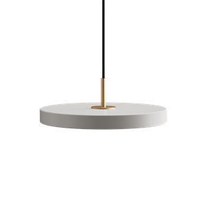 Umage - Loftlampe pendel Asteria m/ messingtop - mini - Hvid - Nuance mist (Ø31 cm)